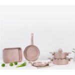 Marmo 7 Parça Granit Tencere Set