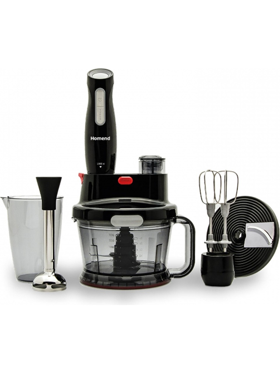 110000036192877 Homend Functionall 2840H Mutfak Robotu Siyah - Görsel 1