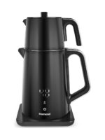 Homend Artfood Royaltea Cooltouch 1798H Dokunmatik El Yakmaz Gövdeli Paslanmaz Çelik Konuşan Çay Makinesi Siyah