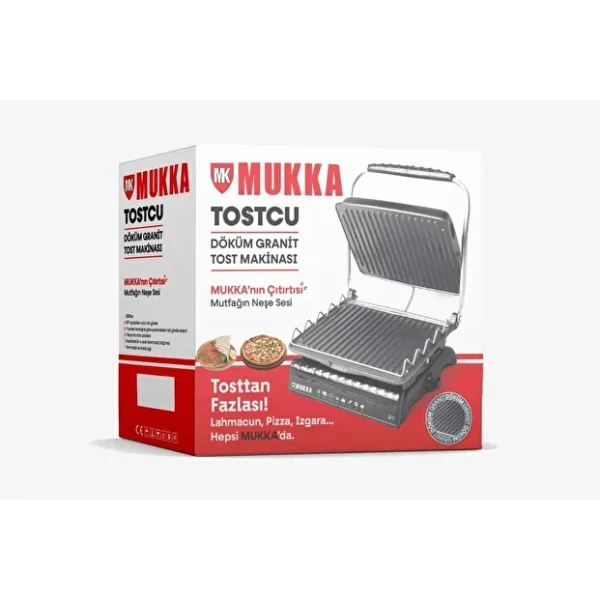 MUKKA Tostcu Gerçek Döküm Granit Tost Makinesi
