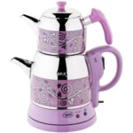 Orginal J330 K-662 Menekşe Çay Keyfi Desenli Lila Çay Makinesi
