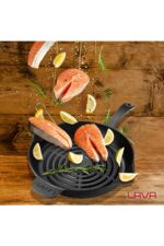 Yuvarlak Izgara Tava Metal Saplı 28 cm - Görsel 7