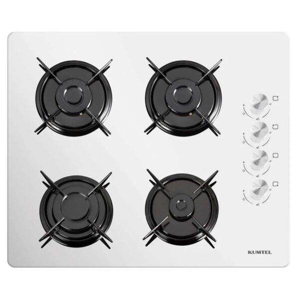 KO-40 TSHDF Set Üstü Ocak Beyaz Cam Doğalgazlı