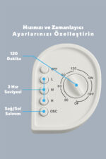 Ktf-258w Kule Tipi Vantilatör Beyaz - Görsel 5