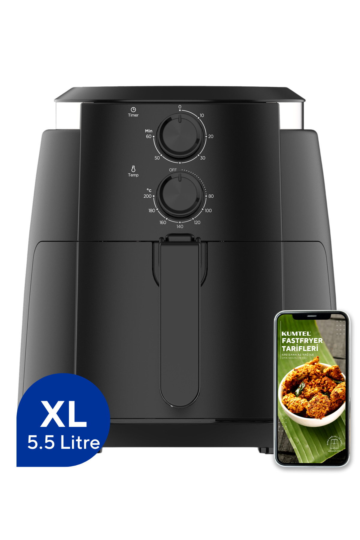 1_org_zoom Fastfryer XL ( Yağsız Fritöz Airfryer ) HAF-01 - Görsel 1