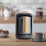 Pottoman 1860h 5 Fincan Kapasiteli Bol Köpüklü Türk Kahve Makinesi,  Krem Gold