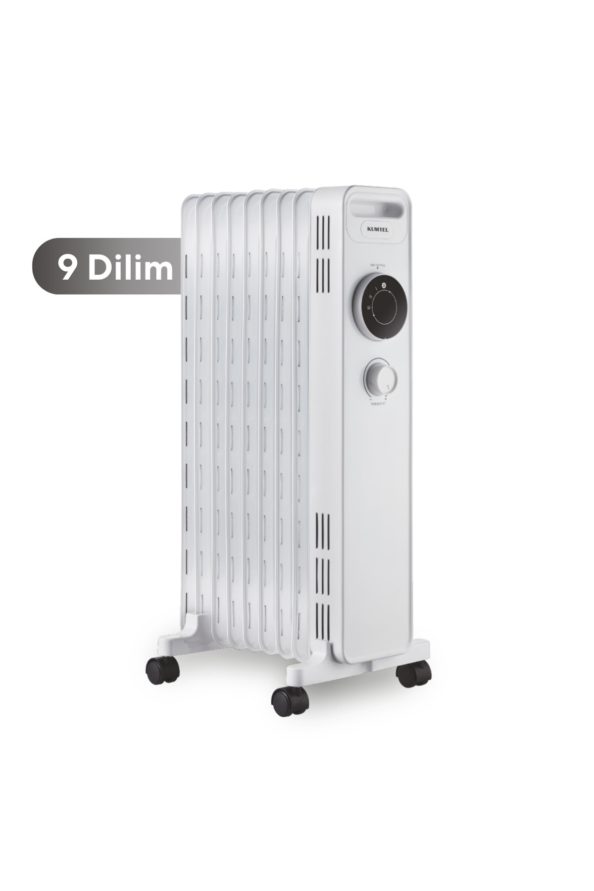 1_org_zoom 9 Dilim Beyaz Radyatör Kum-1225S - Görsel 1
