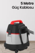 Kürem 20 Litre Geniş Hazneli 2200 Watt Islak Kuru Toz Torbalı Süpürge Elektrikli Süpürge - Görsel 7