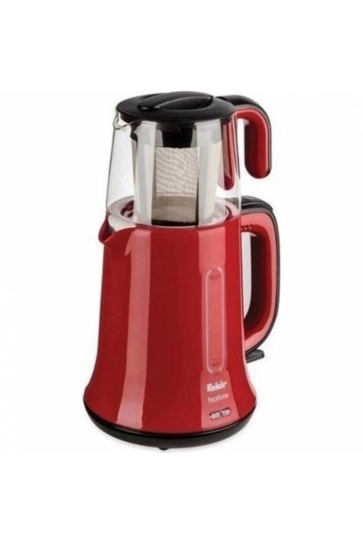 1_org_zoom Chaiwan Çay Makinesi Elektrikli Tea Marker Cam Demlik Kırmızı - Görsel 1
