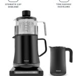 Smart Royaltea Plus 2 in 1 Otomatik Çay ve Türk Kahve Makinesi Wifi Mat Siyah