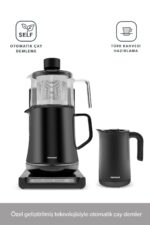 Smart Royaltea Plus 2 in 1 Otomatik Çay ve Türk Kahve Makinesi Wifi Mat Siyah