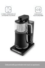 Smart Royaltea Plus 2 in 1 Otomatik Çay ve Türk Kahve Makinesi Wifi Mat Siyah - Görsel 3