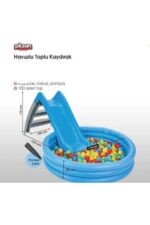 Kaydıraklı Oyun Seti Kaydırak + Oyun Ve Top Havuzu + Top + Pompa Set - Görsel 2