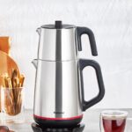 Royaltea 1708H Paslanmaz Çelik Konuşan Çay Makinesi Inox-Siyah 1800 W