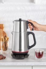Royaltea 1708H Paslanmaz Çelik Konuşan Çay Makinesi Inox-Siyah 1800 W - Görsel 2