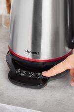 Royaltea 1708H Paslanmaz Çelik Konuşan Çay Makinesi Inox-Siyah 1800 W - Görsel 3