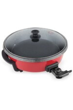 Sc-240 Pitava 1200 Watt 7 Litre 40 Cm Pizza Tenceresi - Kırmızı - Görsel 5